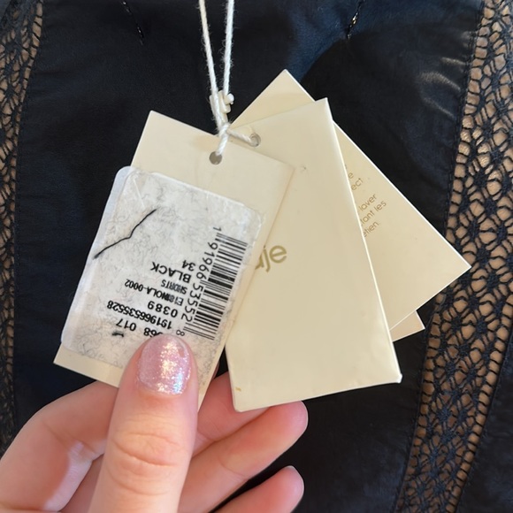 Maje Lace Trim Romper - Picture 10 of 11